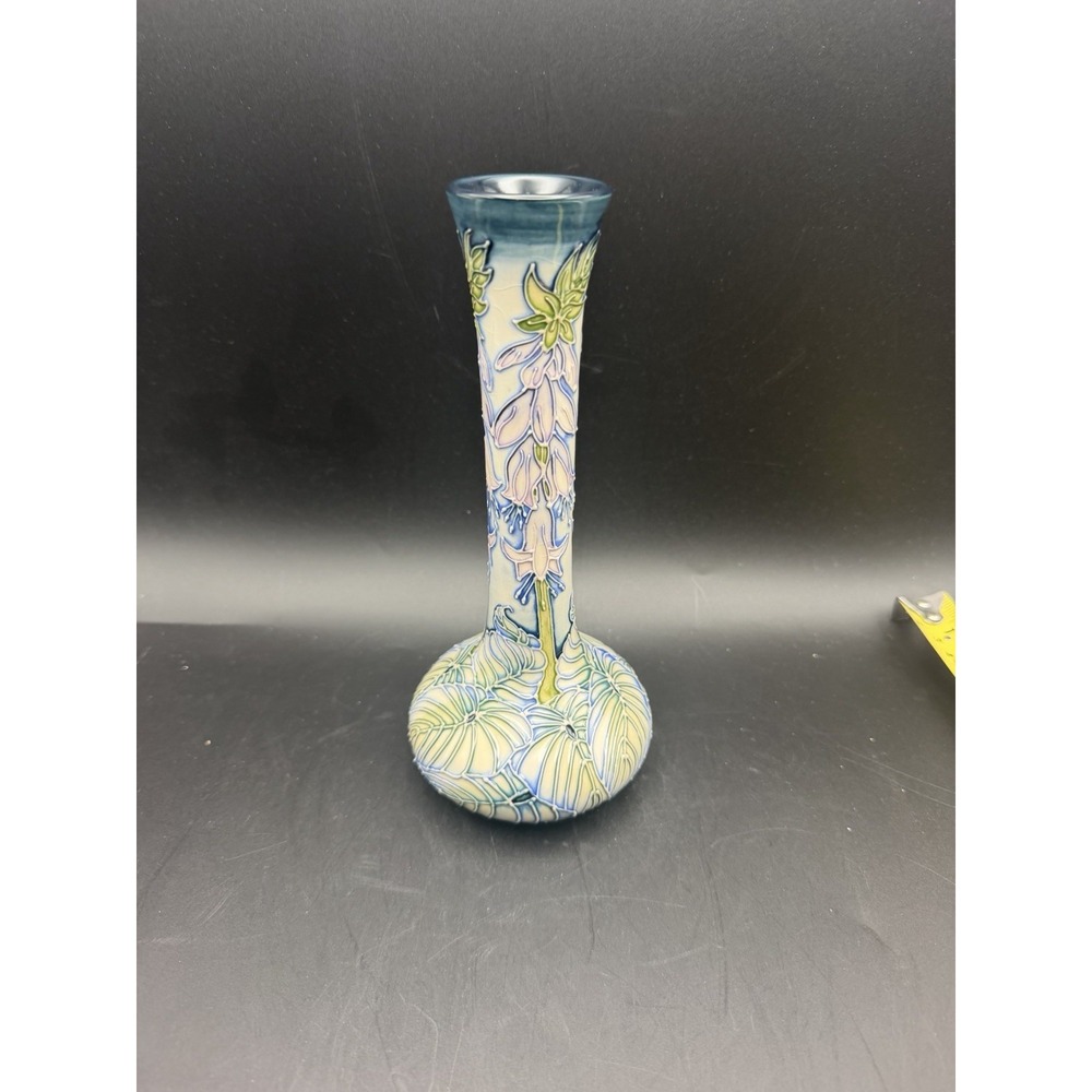 Moorcroft Sea Drift Vase Rachel Bishop 2002 Art Pottery 8" Signed England Box